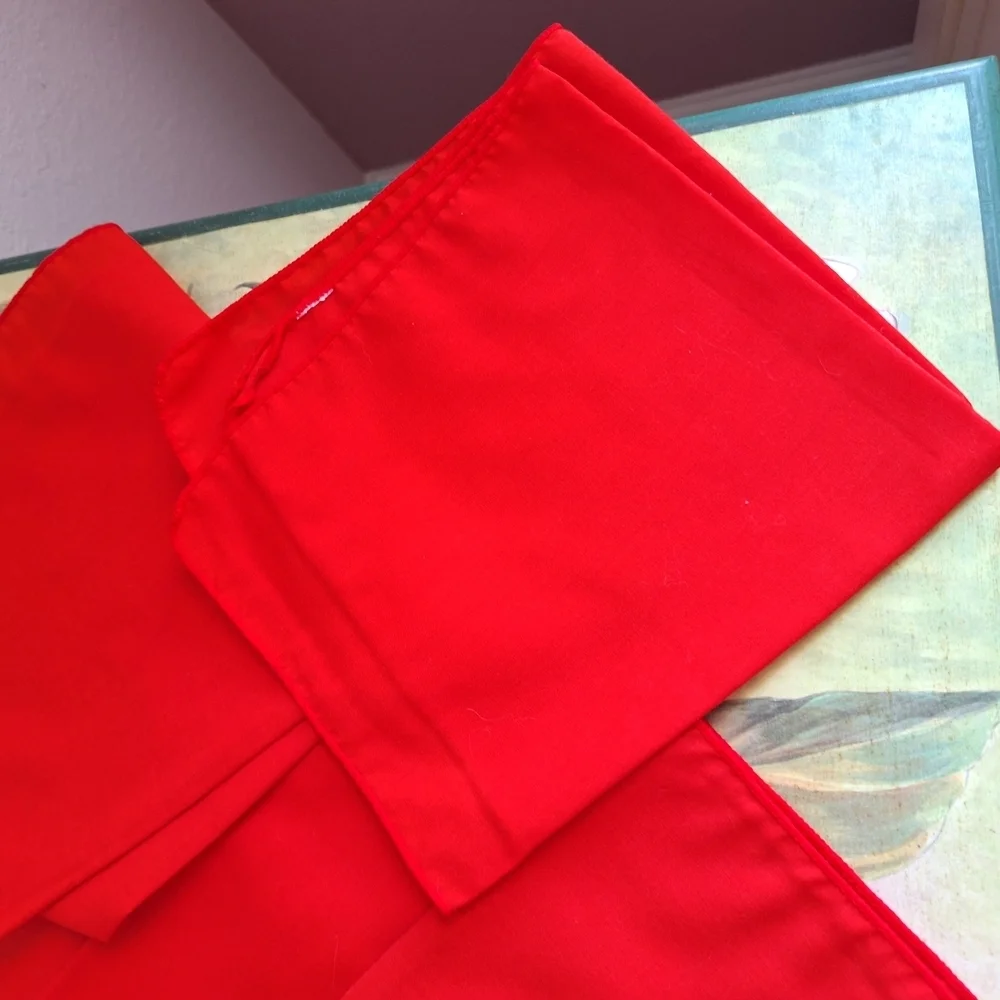 Vibrant Red Cloth Napkins